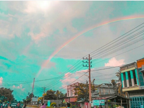 Detail Gambar Pemandangan Pelangi Nomer 43