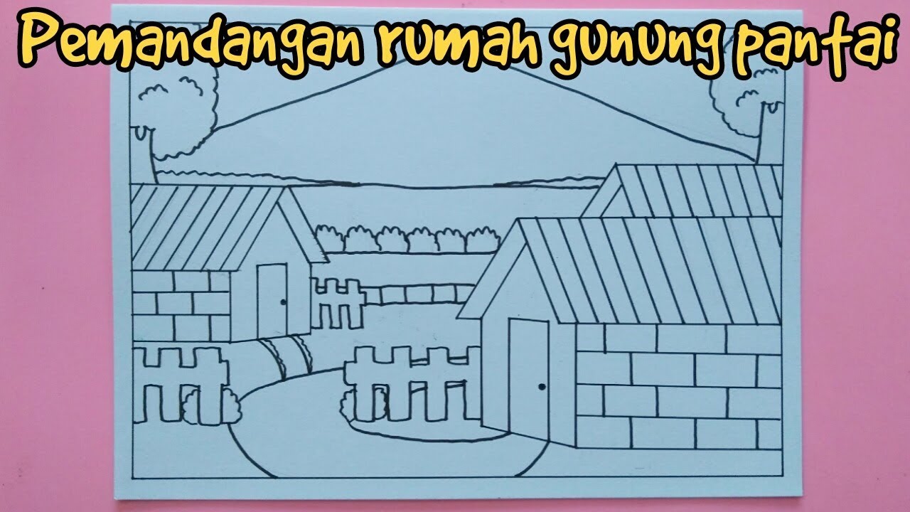 Detail Gambar Pemandangan Rumah Dan Gunung Nomer 25