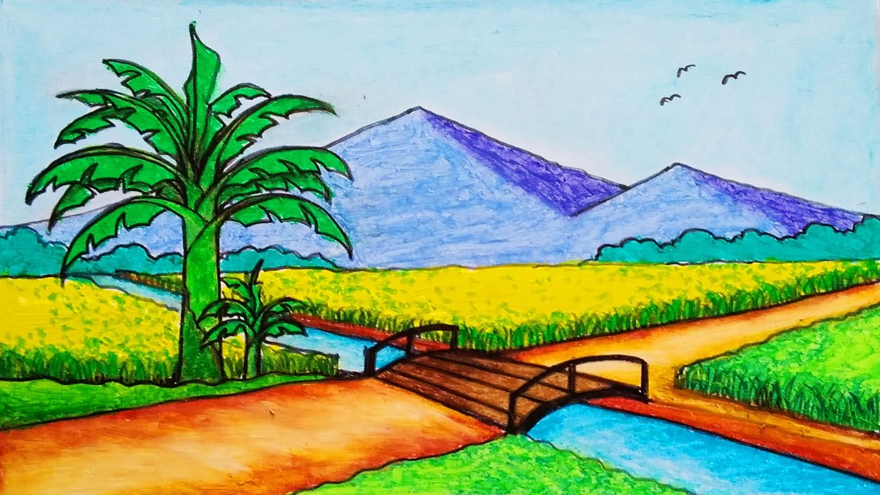 Detail Gambar Pemandangan Sawah Nomer 5