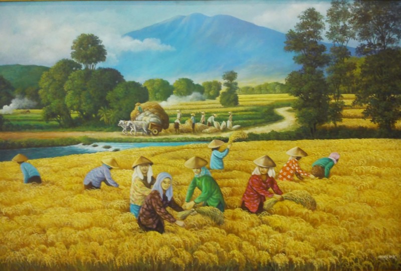 Detail Gambar Pemandangan Sawah Dan Petani Nomer 32