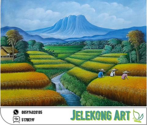 Detail Gambar Pemandangan Sawah Kartun Nomer 41