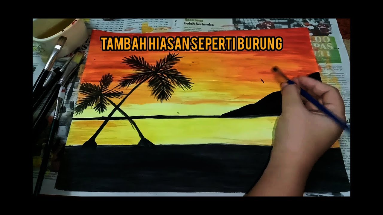 Detail Gambar Pemandangan Senja Di Pantai Nomer 43