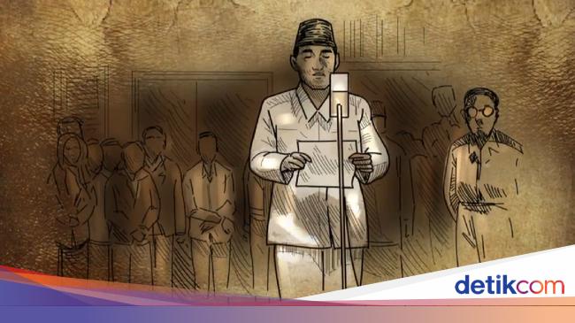 Detail Gambar Pembacaan Teks Proklamasi Nomer 43