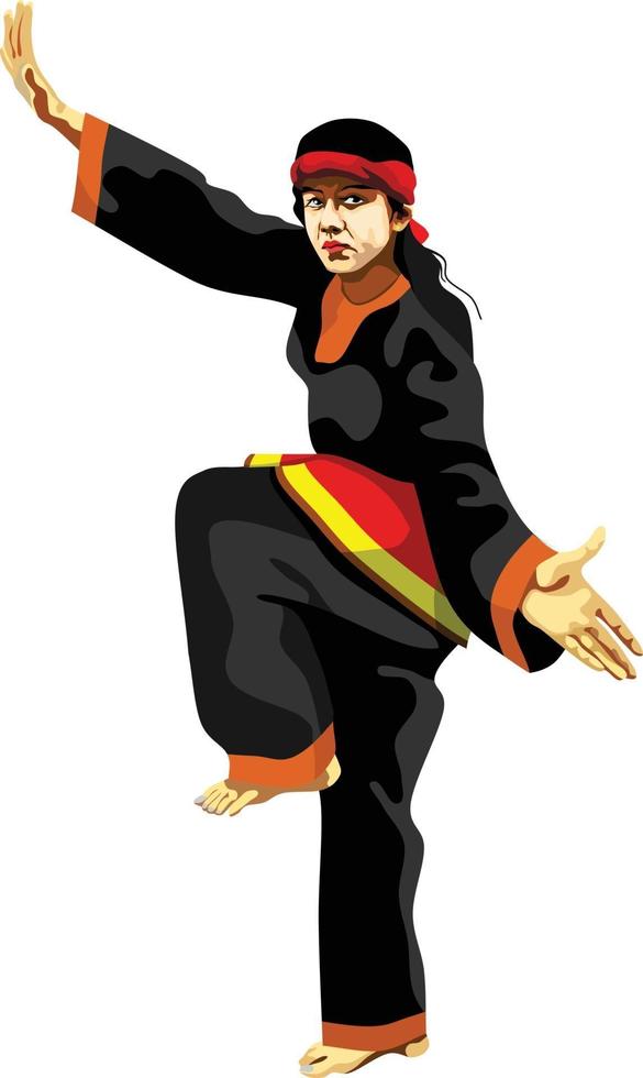 Detail Gambar Pencak Silat Vector Nomer 12