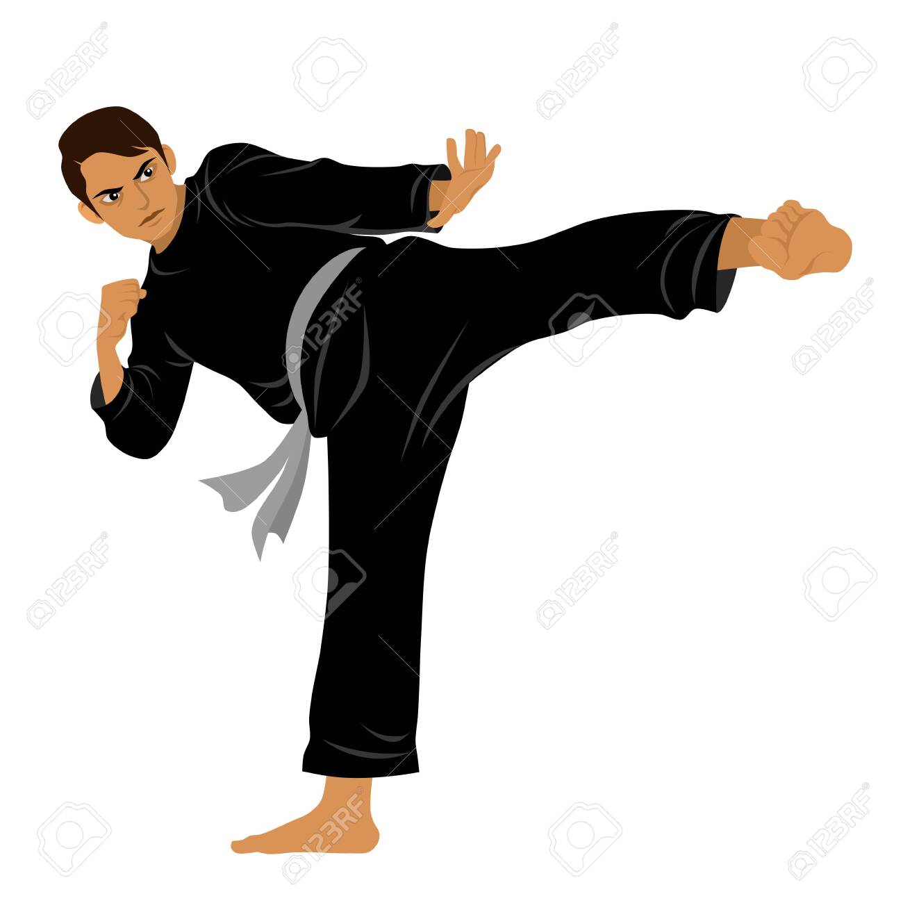 Detail Gambar Pencak Silat Vector Nomer 15