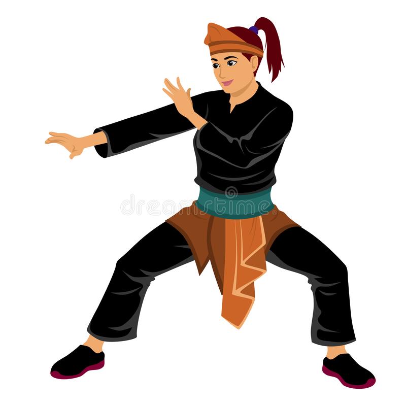 Detail Gambar Pencak Silat Vector Nomer 27