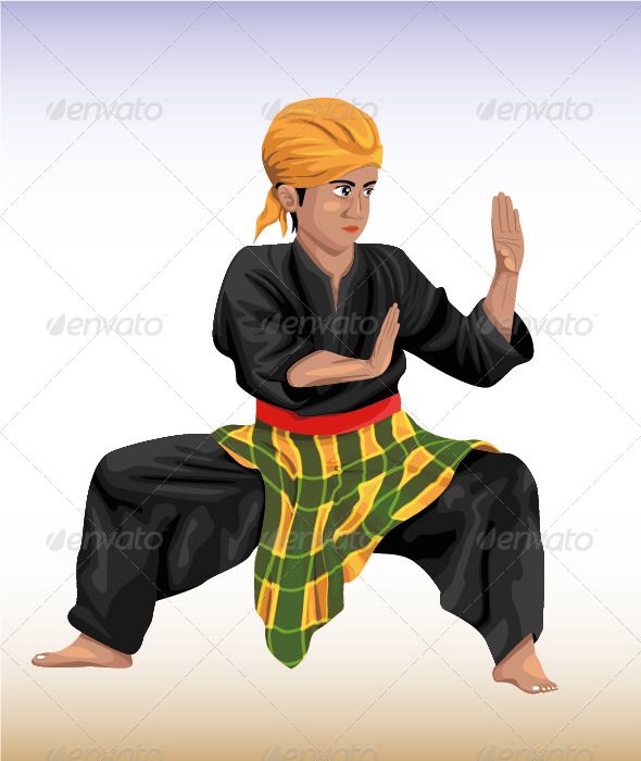 Detail Gambar Pencak Silat Vector Nomer 28