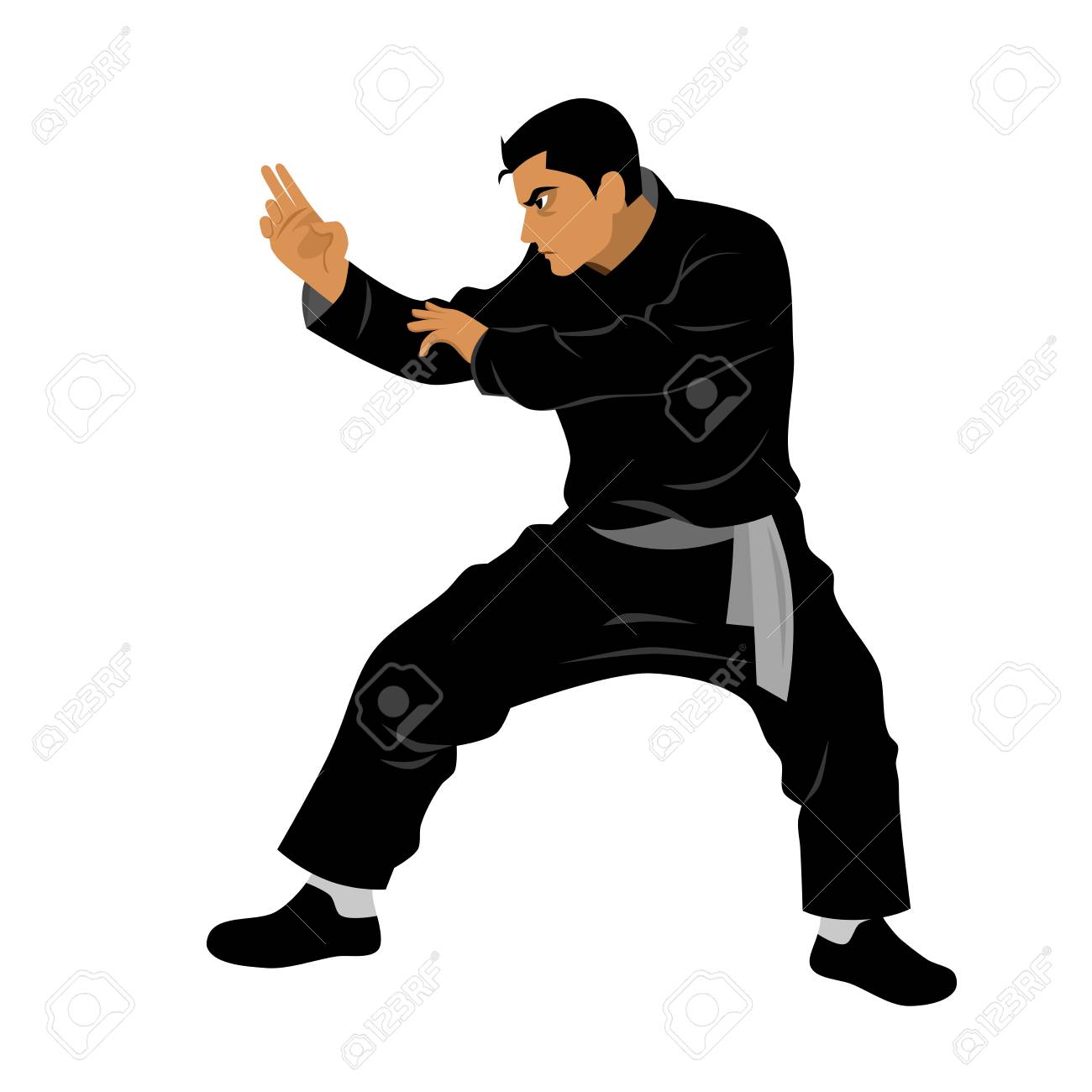 Detail Gambar Pencak Silat Vector Nomer 29