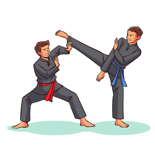 Detail Gambar Pencak Silat Vector Nomer 39