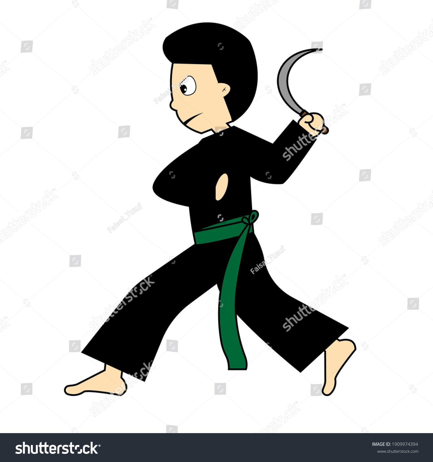 Detail Gambar Pencak Silat Vector Nomer 46