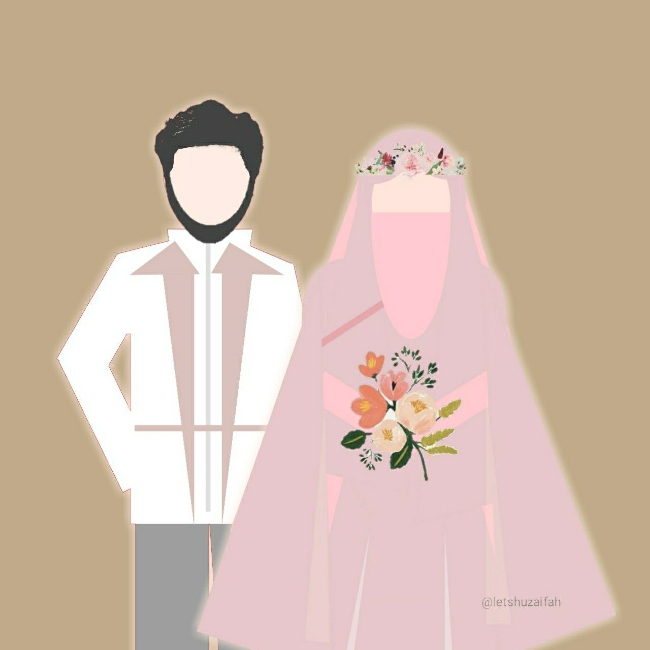 Detail Gambar Pengantin Muslimah Bercadar Nomer 16