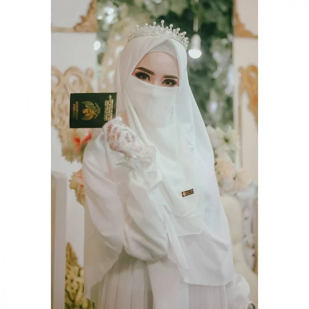 Detail Gambar Pengantin Muslimah Bercadar Nomer 41