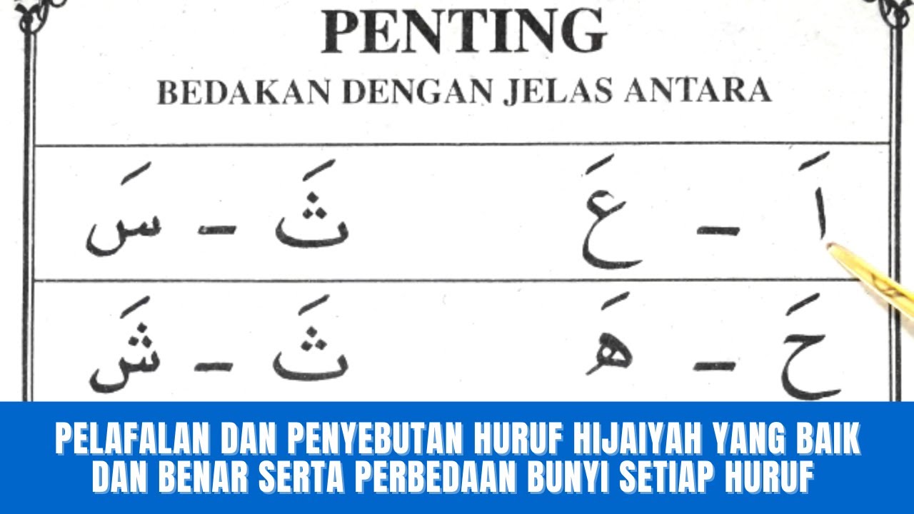 Detail Gambar Pengucapan Huruf Hijaiyah Nomer 31