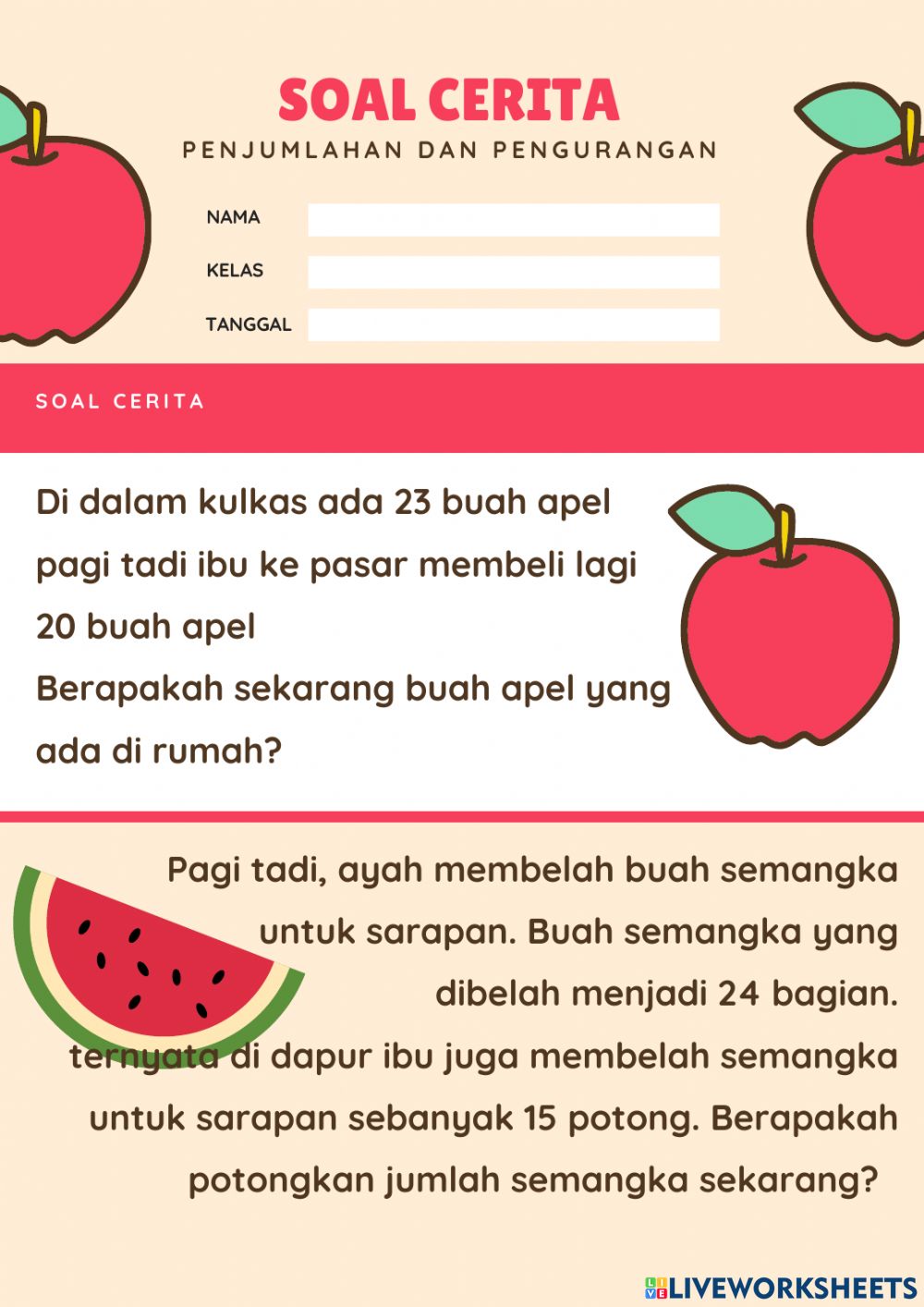 Detail Gambar Penjumlahan Buah Nomer 54