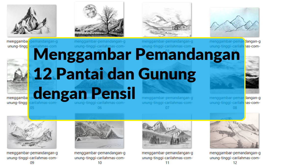 Detail Gambar Pensil Pemandangan Nomer 50