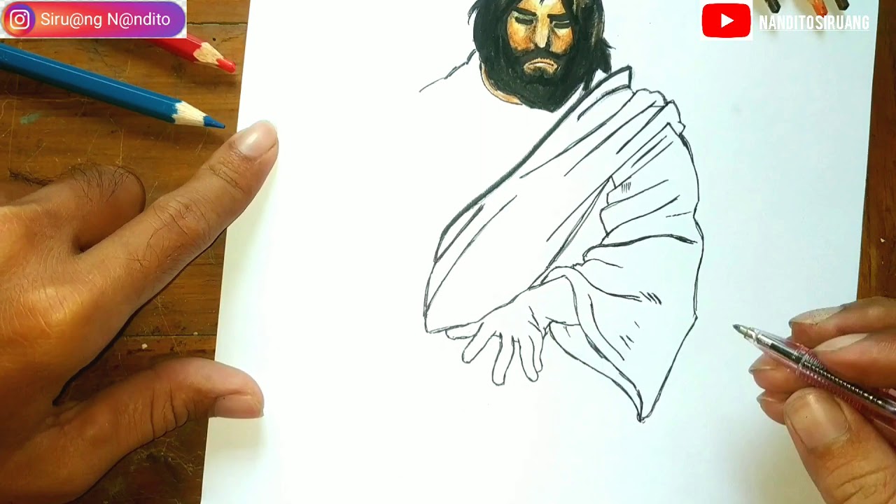 Detail Gambar Pensil Yesus Nomer 28