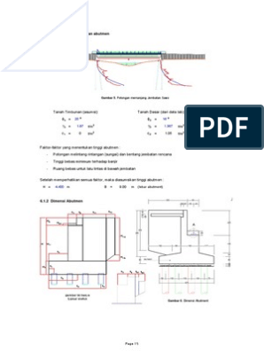 Detail Gambar Penulangan Abutment Gambar Penulangan Gelagar Nomer 18