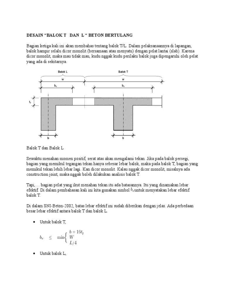 Detail Gambar Penulangan Balok T Nomer 9