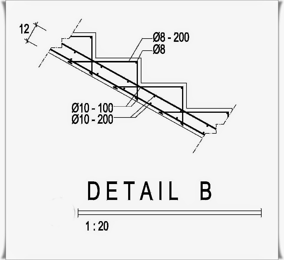 Detail Gambar Penulangan Plat Bordes Nomer 2