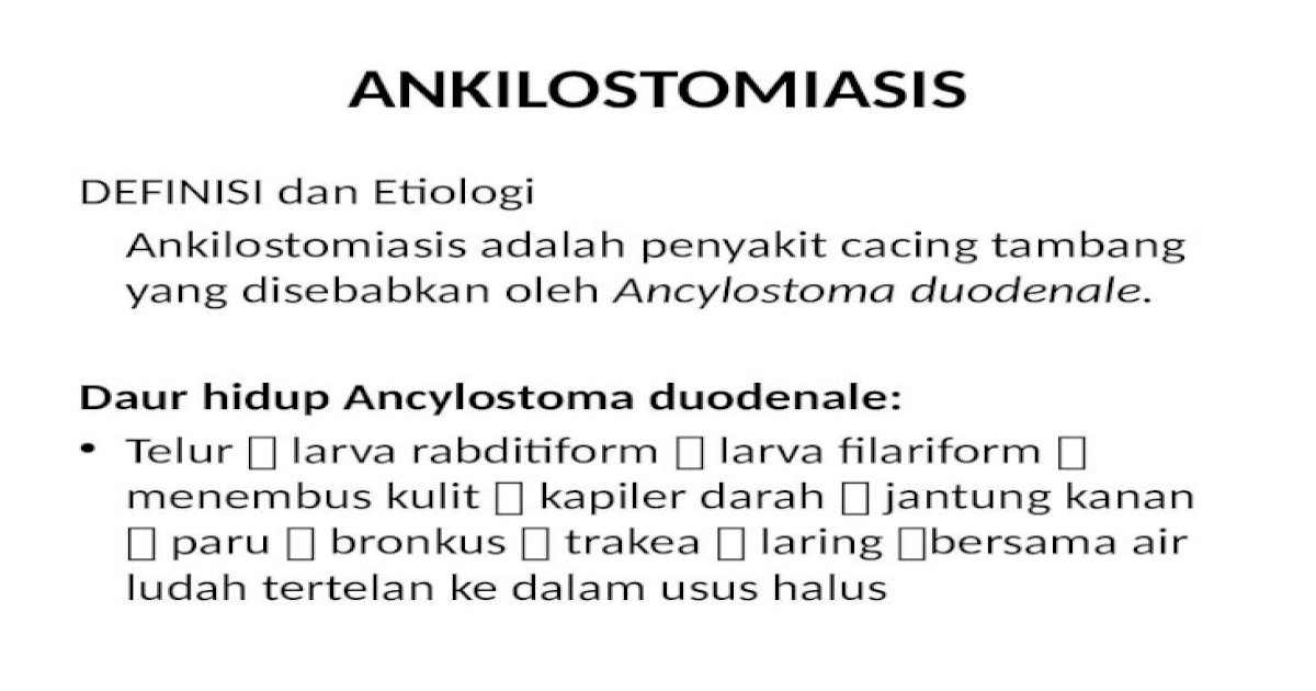 Detail Gambar Penyakit Anchilostomiasis Nomer 17