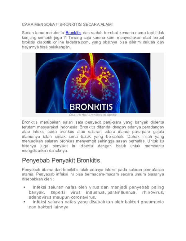 Detail Gambar Penyakit Bronkitis Nomer 27