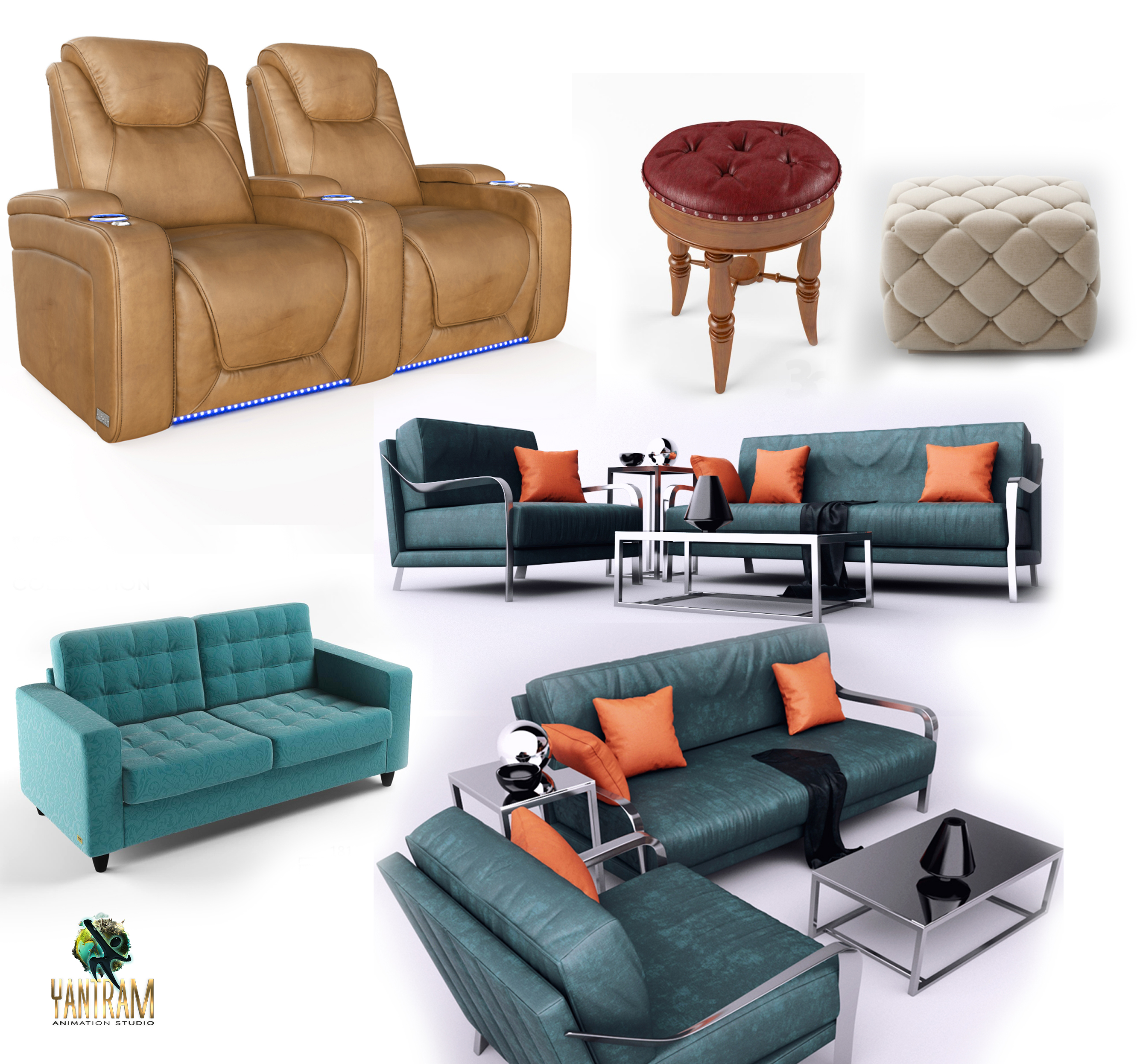 Detail Gambar Perabotan 3d Nomer 21