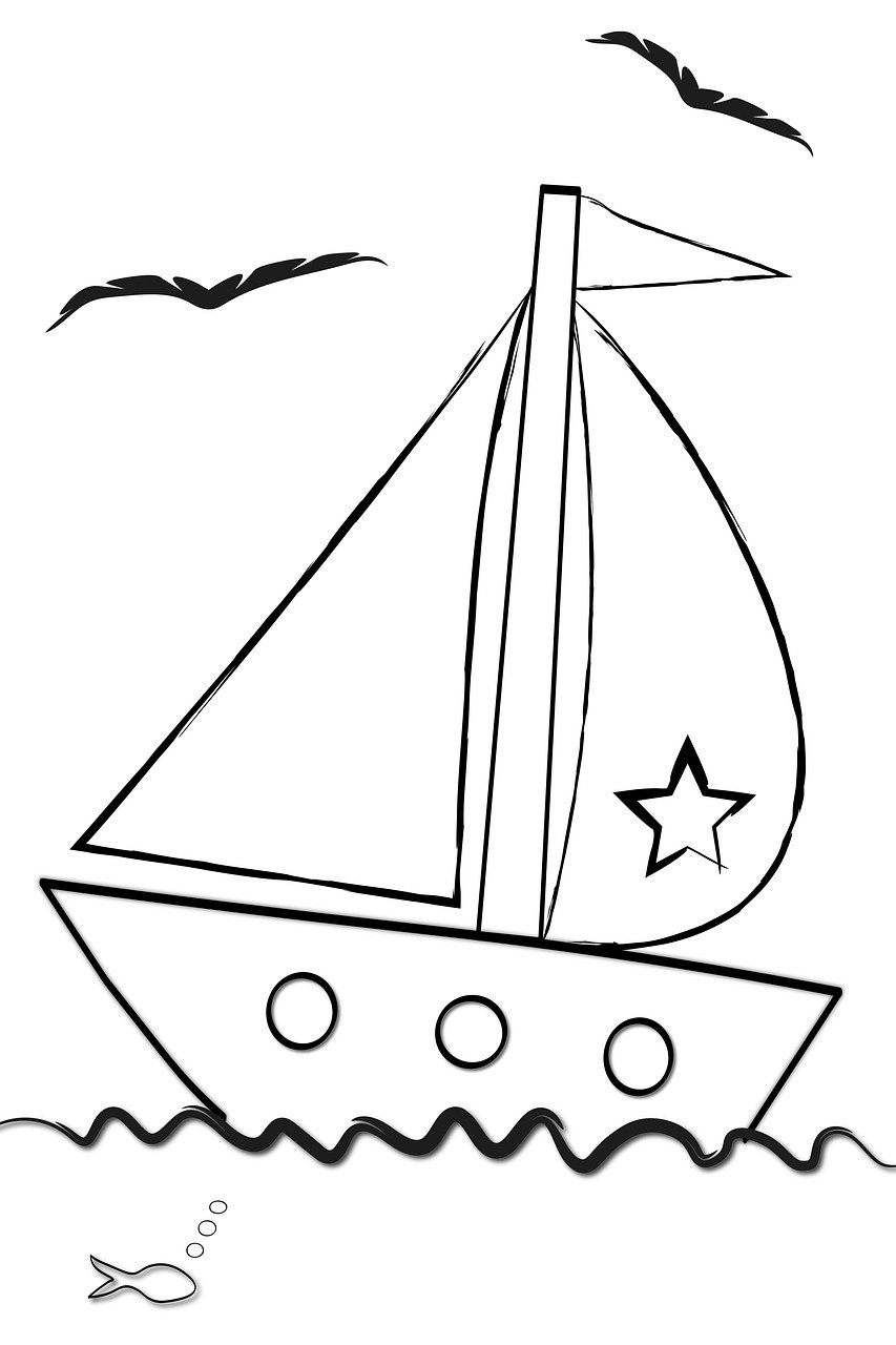 Detail Gambar Perahu Layar Hitam Putih Nomer 15