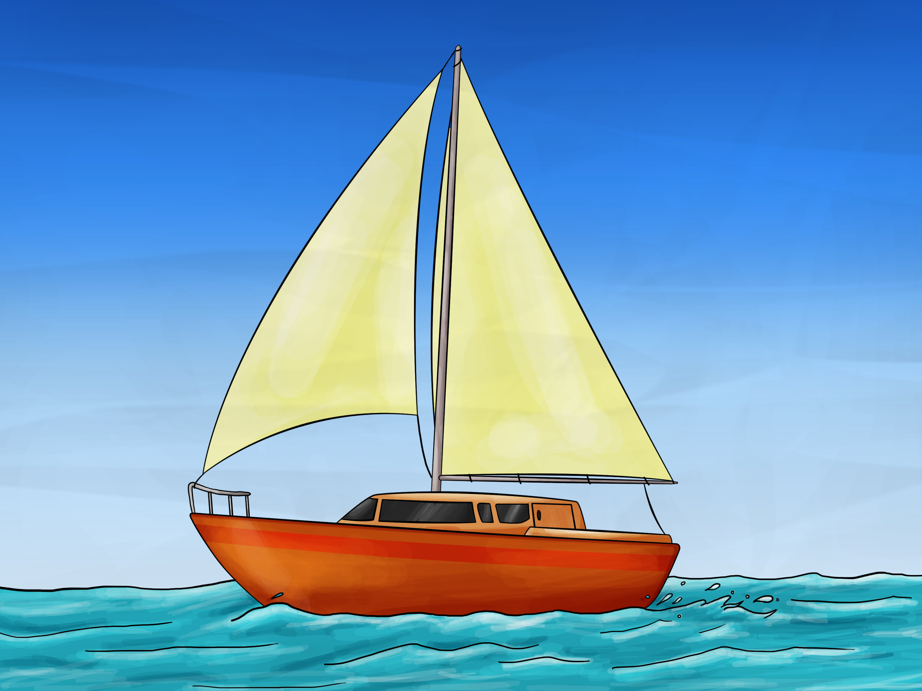 Gambar Perahu Layar Sederhana - KibrisPDR