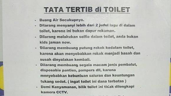 Detail Gambar Peraturan Dalam Toilet Sekolah Nomer 11