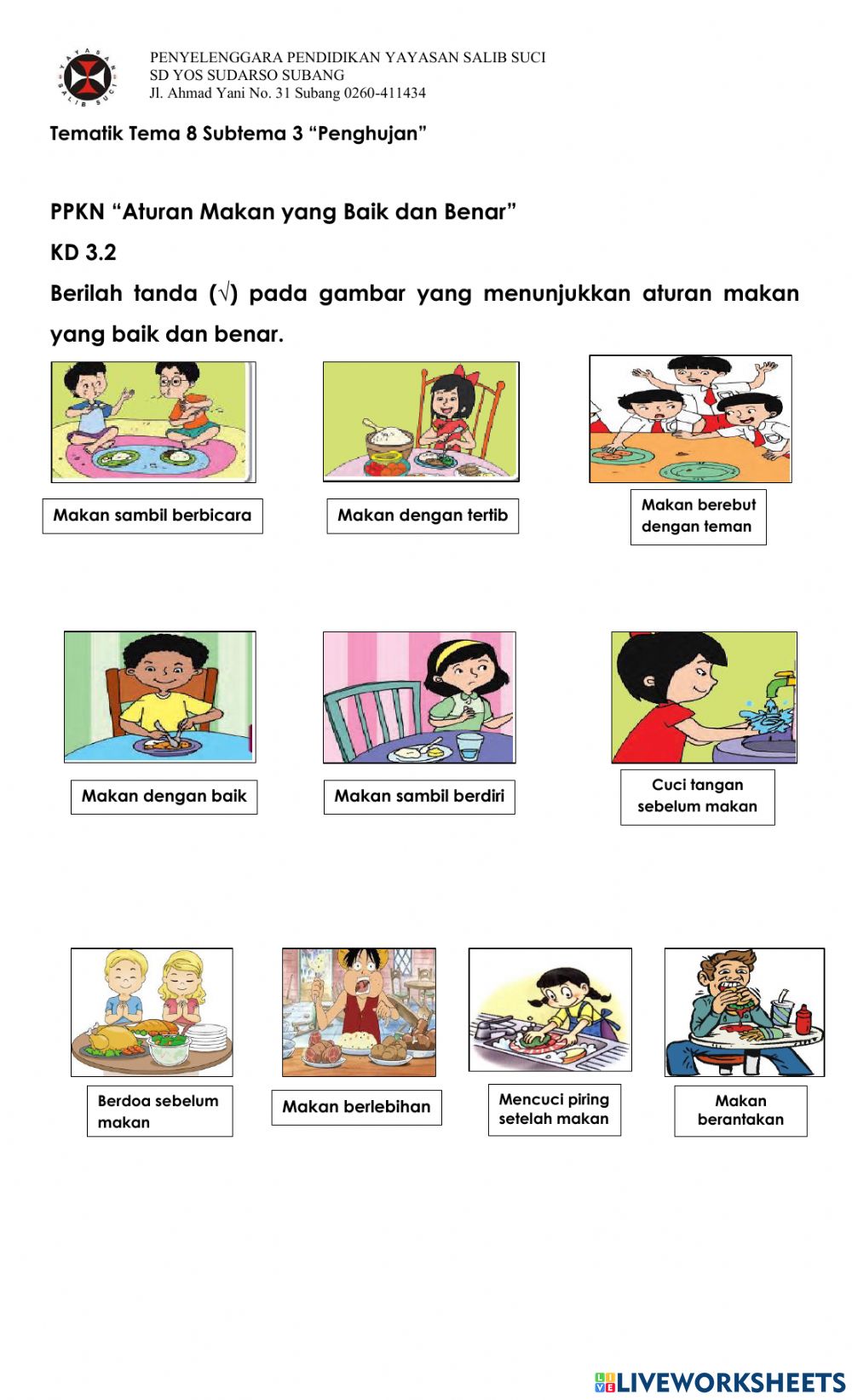 Detail Gambar Peraturan Makan Nomer 6