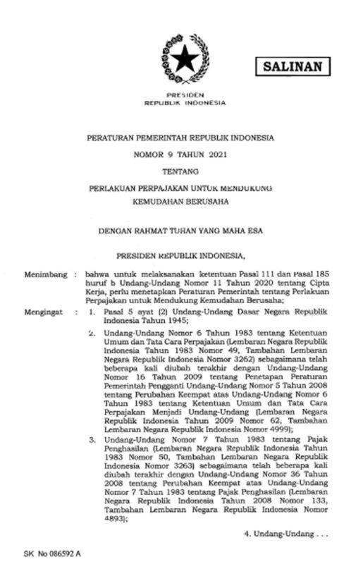 Detail Gambar Peraturan Pemerintah Nomer 9