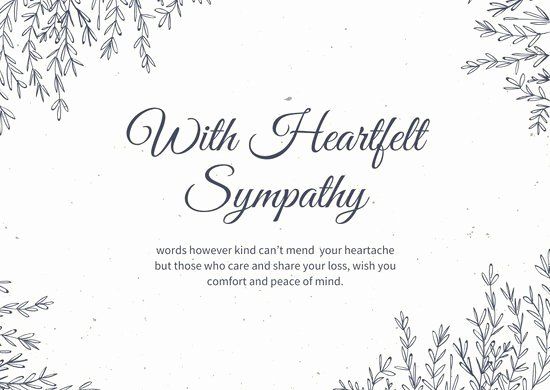 Detail Contoh Sympathy Card Nomer 23