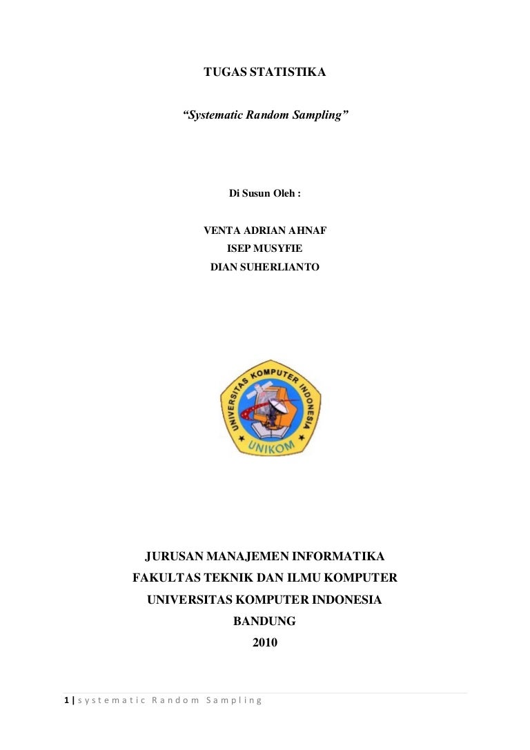 Detail Contoh Systematic Random Sampling Nomer 51