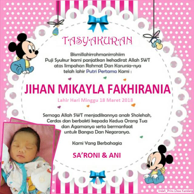 Detail Contoh Syukuran Nama Bayi Nomer 57