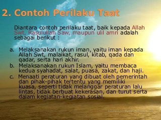 Detail Contoh Taat Kepada Allah Nomer 10