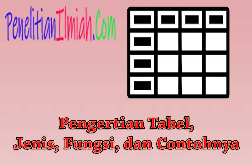 Download Contoh Tabel 2 Arah Nomer 45