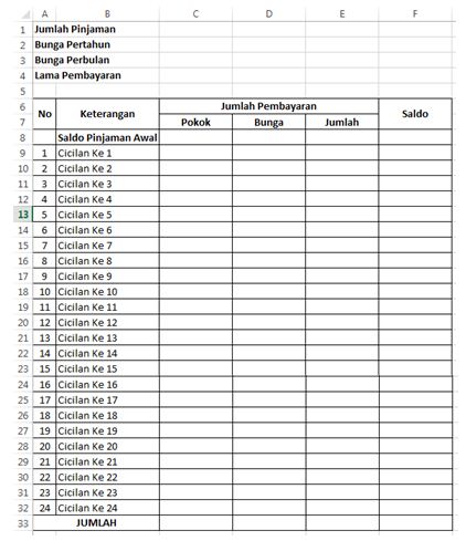 Detail Contoh Tabel Angsuran Pinjaman Koperasi Nomer 22