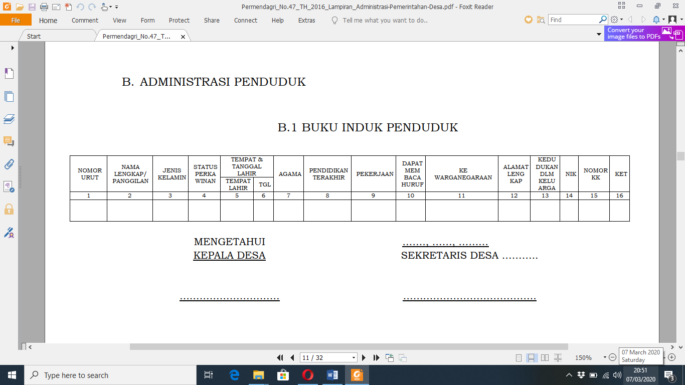 Detail Contoh Tabel Data Penduduk Desa Nomer 28