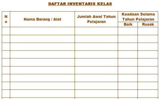 Detail Contoh Tabel Inventaris Barang Nomer 11