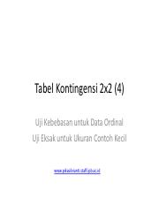 Detail Contoh Tabel Kontingensi Nomer 32