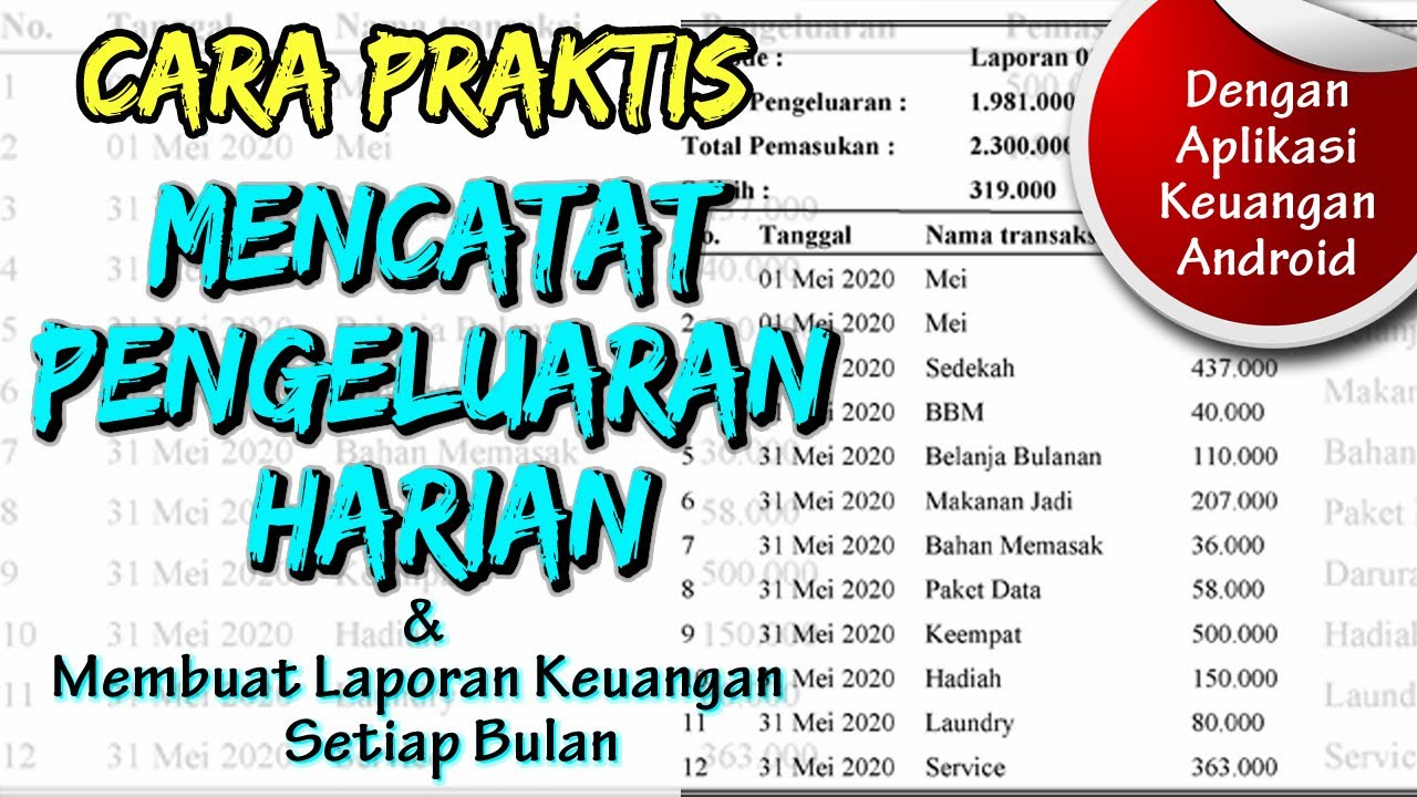 Detail Contoh Tabel Pengeluaran Bulanan Rumah Tangga Nomer 18