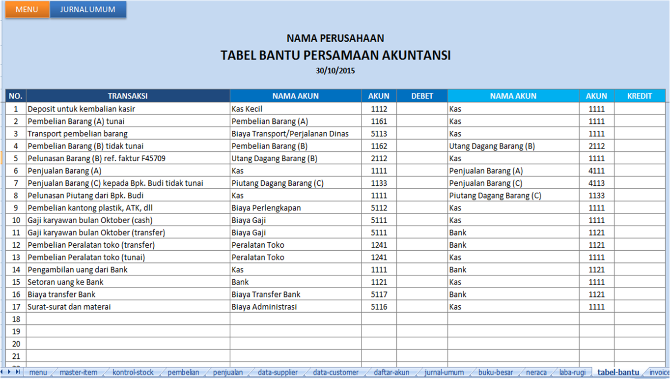 Detail Contoh Tabel Penjualan Barang Nomer 32