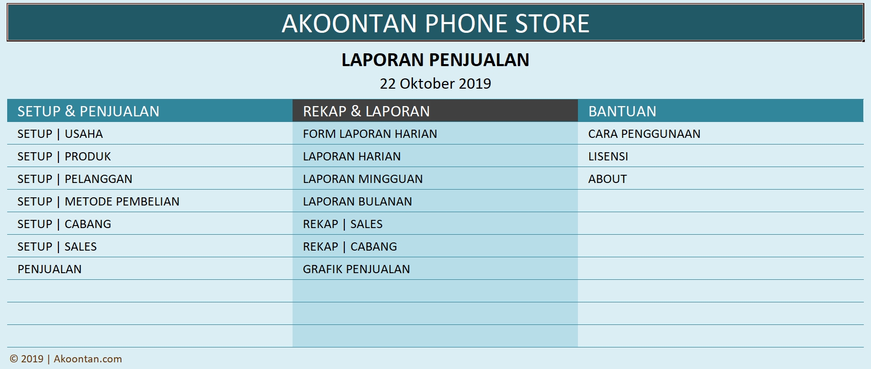 Detail Contoh Tabel Penjualan Harian Nomer 38