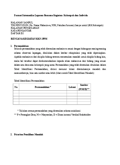 Detail Contoh Tabel Rencana Kerja Nomer 34