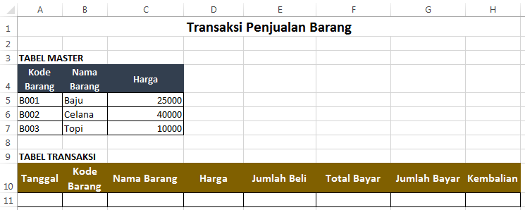 Detail Contoh Tabel Sederhana Nomer 40