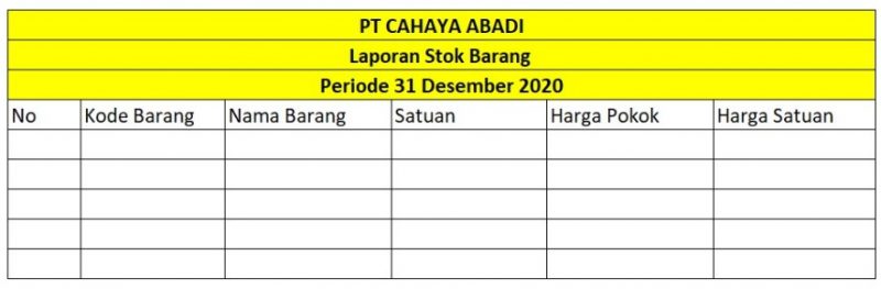 Detail Contoh Tabel Stok Barang Keluar Masuk Manual Nomer 22