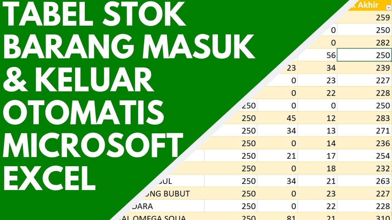 Detail Contoh Tabel Stok Barang Keluar Masuk Manual Nomer 31