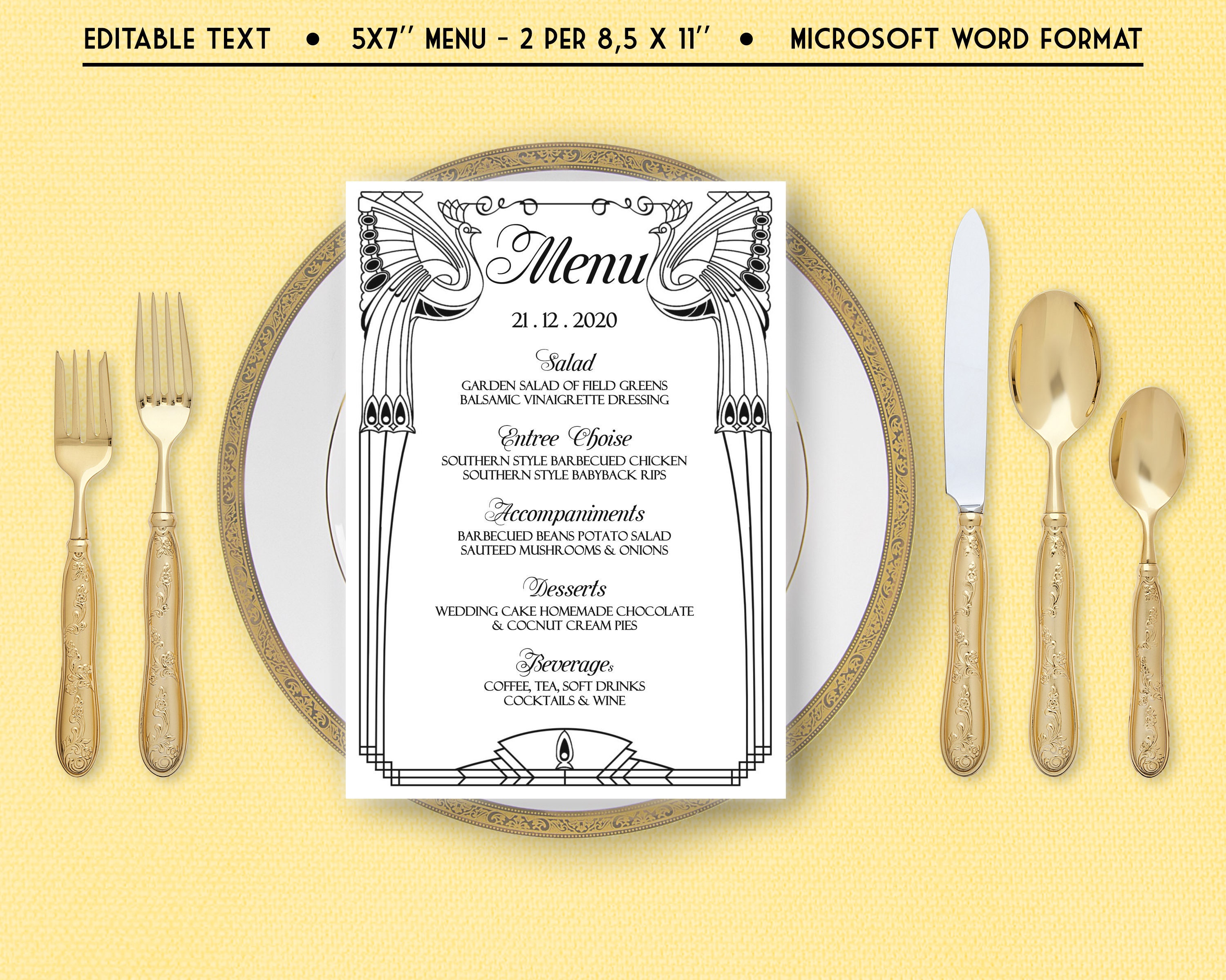 Detail Contoh Table D Hote Menu Nomer 48