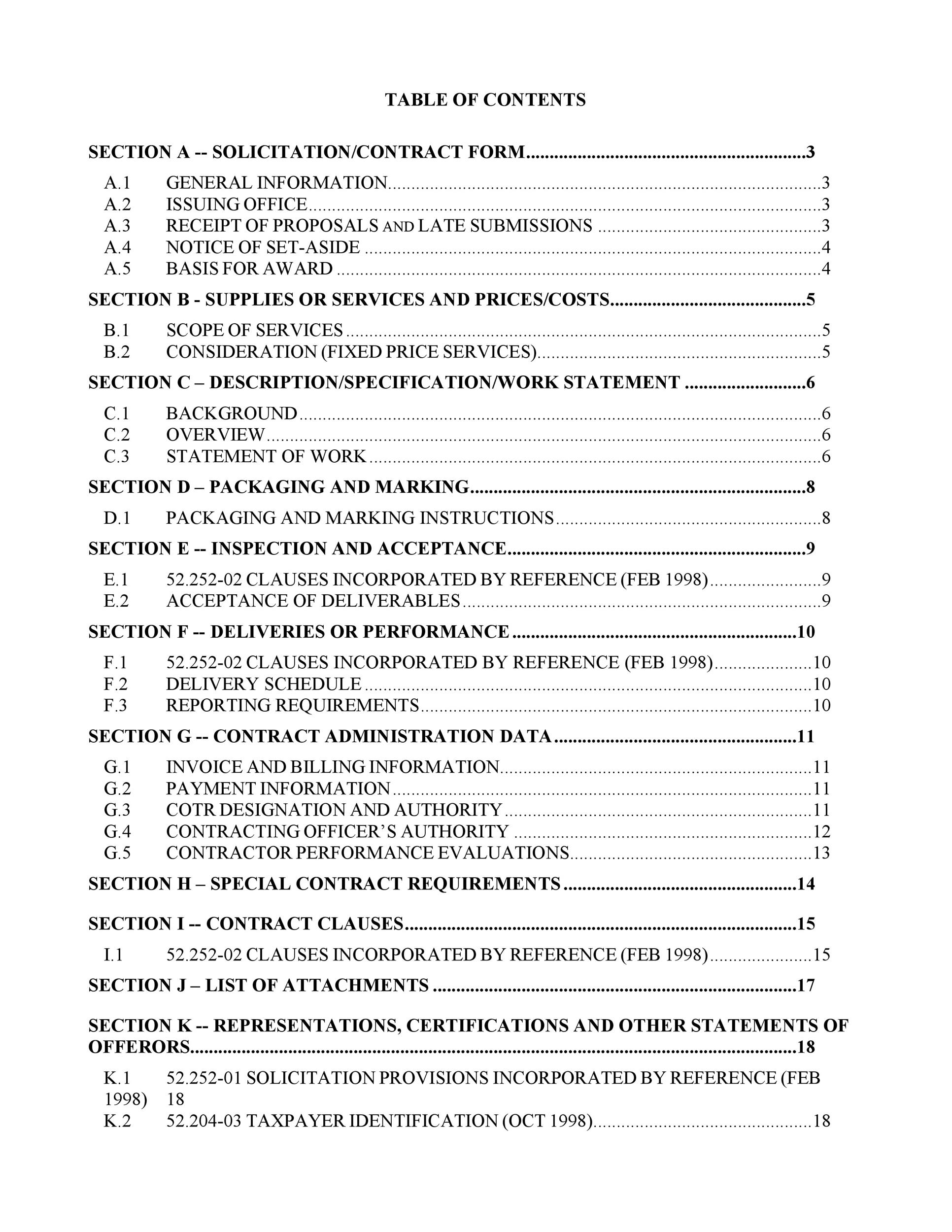 Detail Contoh Table Of Content Nomer 4