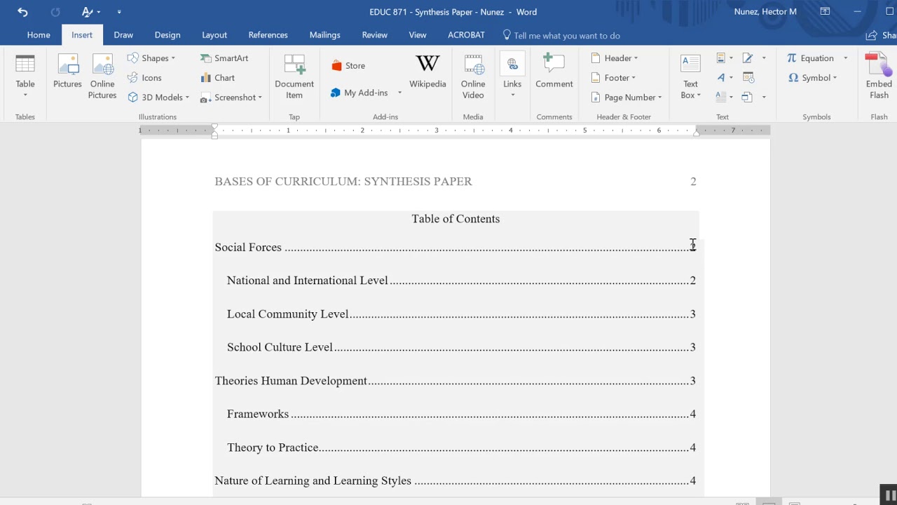 Detail Contoh Table Of Content Nomer 39